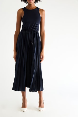 Robe midi - Bleu marine