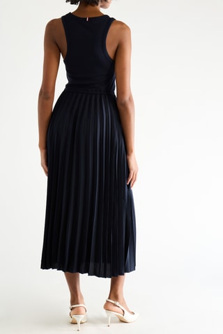 Robe midi - Bleu marine