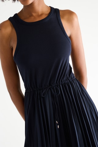 Robe midi - Bleu marine