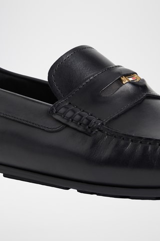 Mocassins en cuir - Noir
