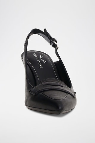 Zapatos de piel de tacón - Negro