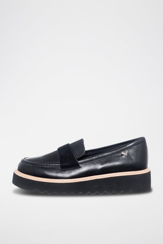Mocasines con plataforma - Negro