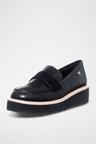 Mocasines con plataforma - Negro