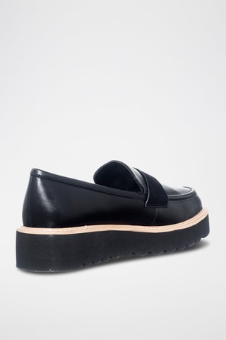 Mocasines con plataforma - Negro