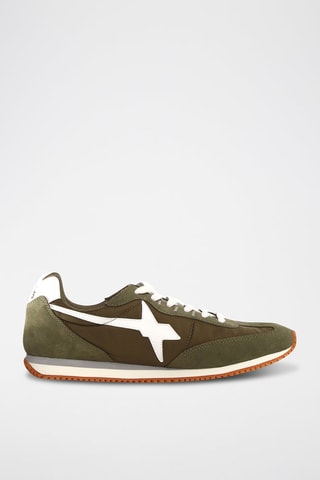 Zapatillas - Blanco, verde y gris