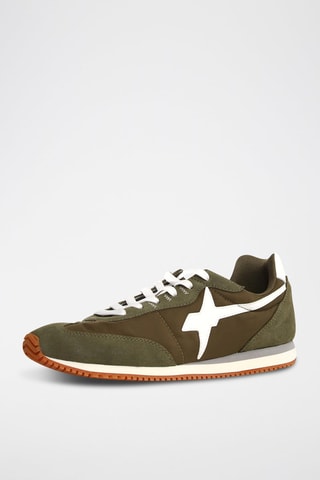 Zapatillas - Blanco, verde y gris