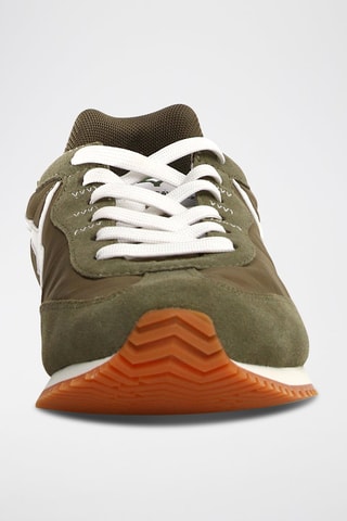 Zapatillas - Blanco, verde y gris