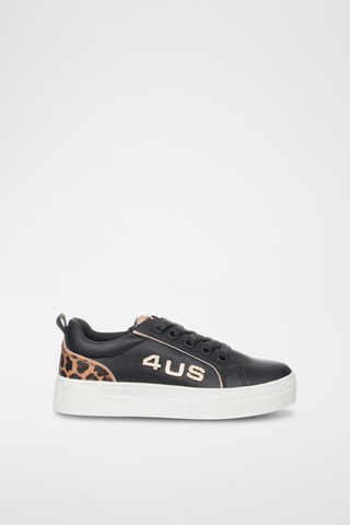 Zapatillas con plataforma - Negro