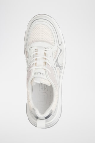 Zapatillas de piel con plataforma - Blanco