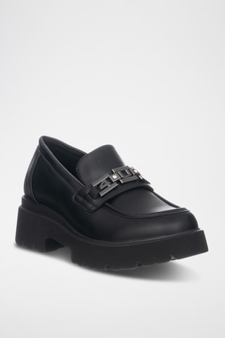 Mocasines con plataforma - Negro