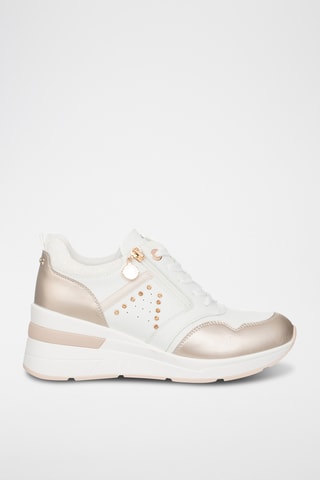 Zapatillas con plataforma - Dorado