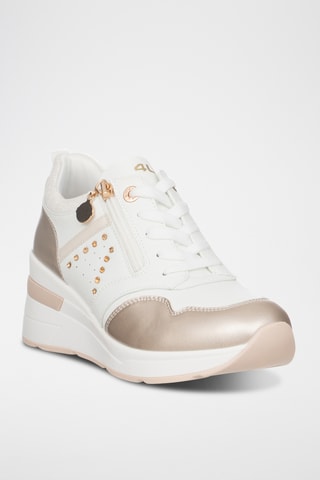 Zapatillas con plataforma - Dorado