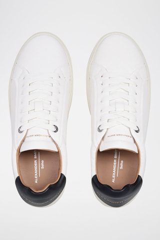 Zapatillas de piel - Blanco y negro