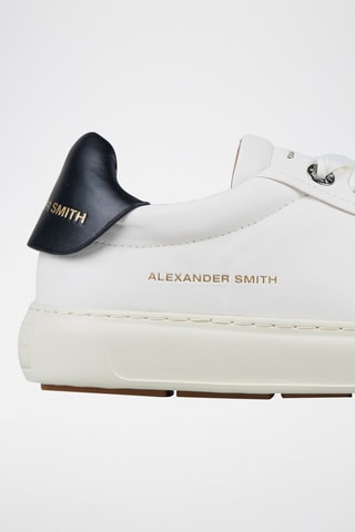 Zapatillas de piel - Blanco y negro
