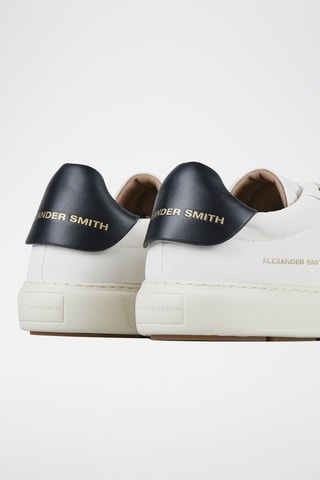 Zapatillas de piel - Blanco y negro