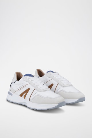 Zapatillas Liverpool - Blanco, marrón y gris
