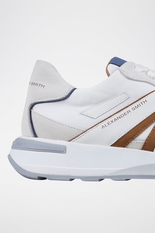 Zapatillas Liverpool - Blanco, marrón y gris