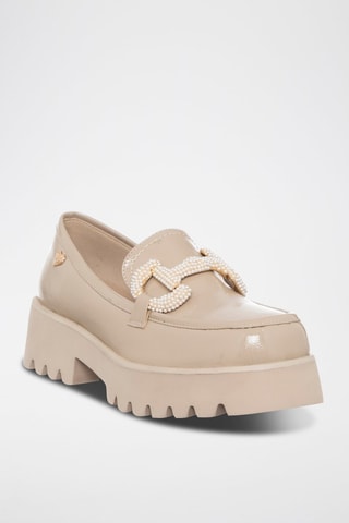 Mocasines - Blanco y beige