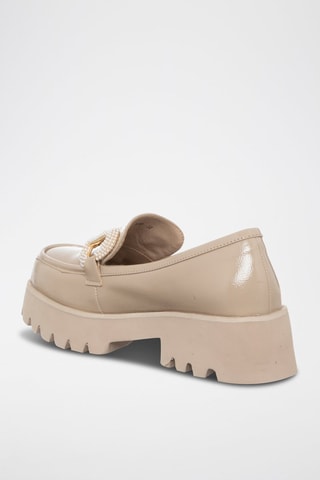 Mocasines - Blanco y beige