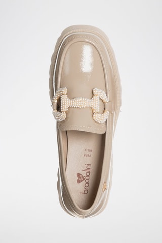 Mocasines - Blanco y beige
