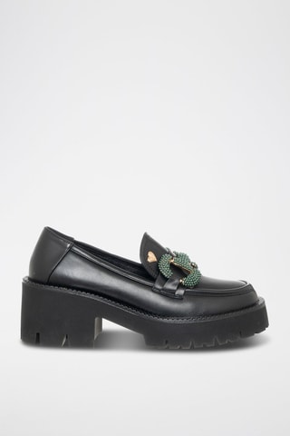 Mocasines de tacón - Negro