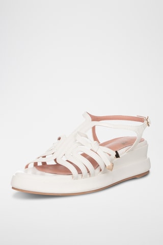 Sandalias de cuña - Blanco