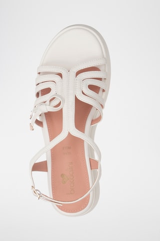 Sandalias de cuña - Blanco