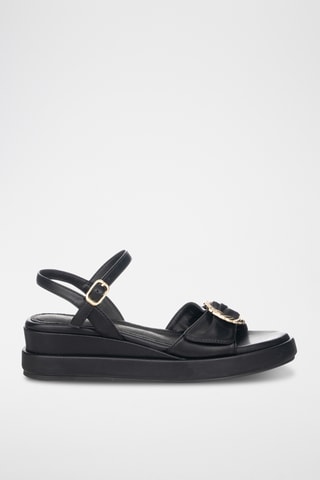 Sandalias de cuña - Negro