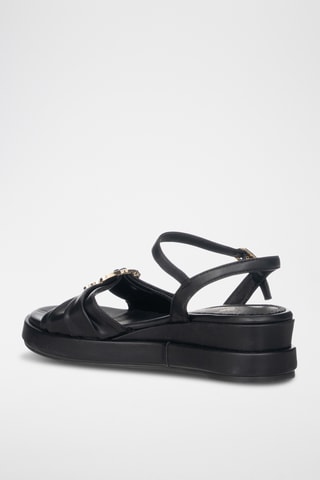Sandalias de cuña - Negro