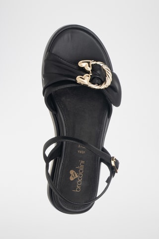 Sandalias de cuña - Negro