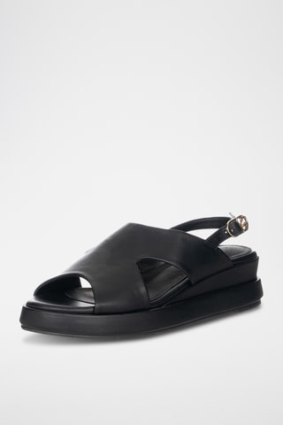 Sandalias de cuña - Negro
