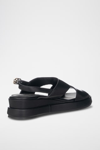 Sandalias de cuña - Negro
