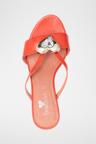 Sandalias con brillo de tacón - Rosa