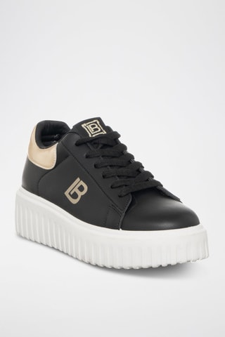 Zapatillas con plataforma - Laura Biagiotti - Blanco y negro
