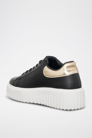 Zapatillas con plataforma - Laura Biagiotti - Blanco y negro