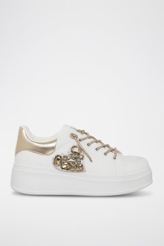 Zapatillas con plataforma - Laura Biagiotti - Negro y dorado