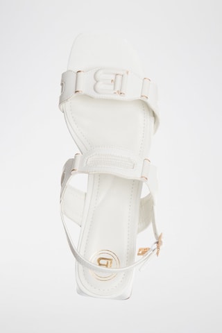 Sandalias de tacón - Laura Biagiotti - Blanco y dorado