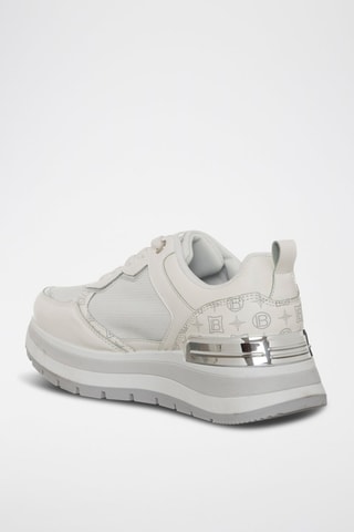 Zapatillas con plataforma - Laura Biagiotti - Blanco y gris