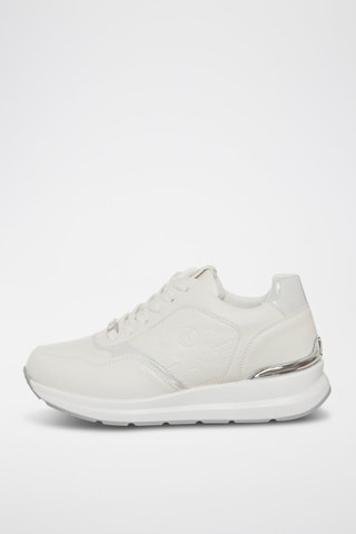 Zapatillas con plataforma - Laura Biagiotti - Blanco y plateado