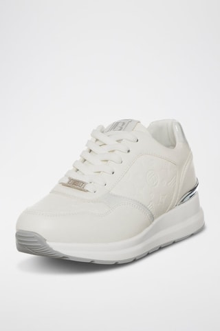 Zapatillas con plataforma - Laura Biagiotti - Blanco y plateado