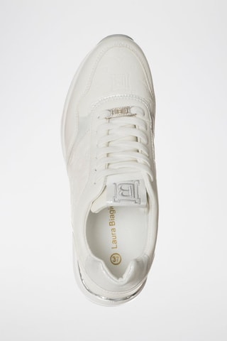 Zapatillas con plataforma - Laura Biagiotti - Blanco y plateado