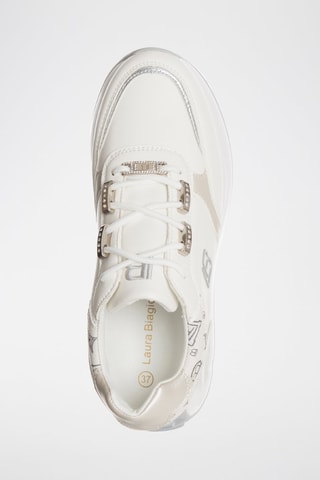 Zapatillas con plataforma - Laura Biagiotti - Blanco y gris