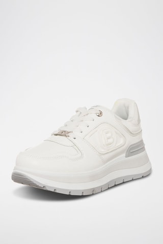 Zapatillas con plataforma - Laura Biagiotti - Blanco y gris