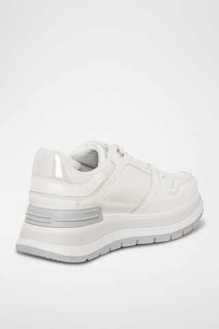 Zapatillas con plataforma - Laura Biagiotti - Blanco y gris