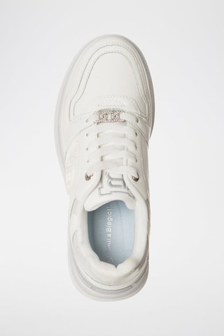 Zapatillas con plataforma - Laura Biagiotti - Blanco y gris
