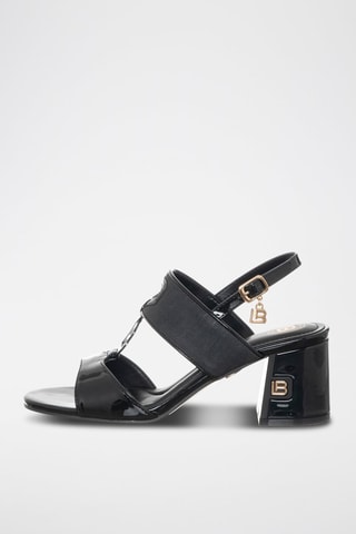 Sandalias de tacón - Laura Biagiotti - Negro y dorado
