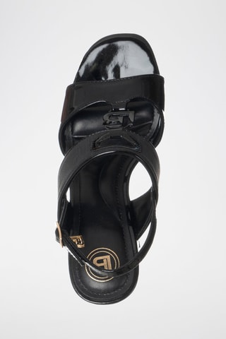 Sandalias de tacón - Laura Biagiotti - Negro y dorado
