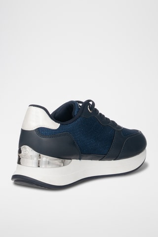Zapatillas de piel con plataforma - Camel