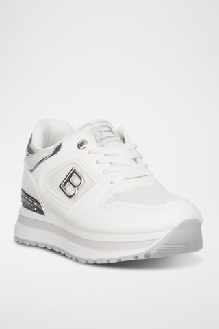 Zapatillas con plataforma - Blanco