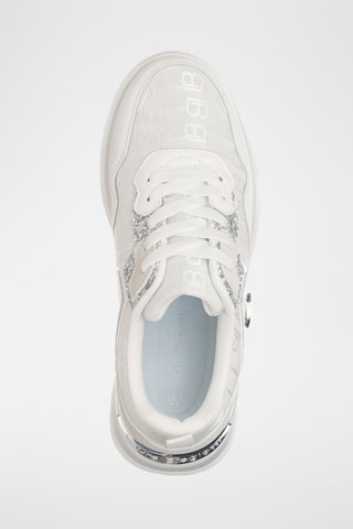 Zapatillas de piel con plataforma - Blanco